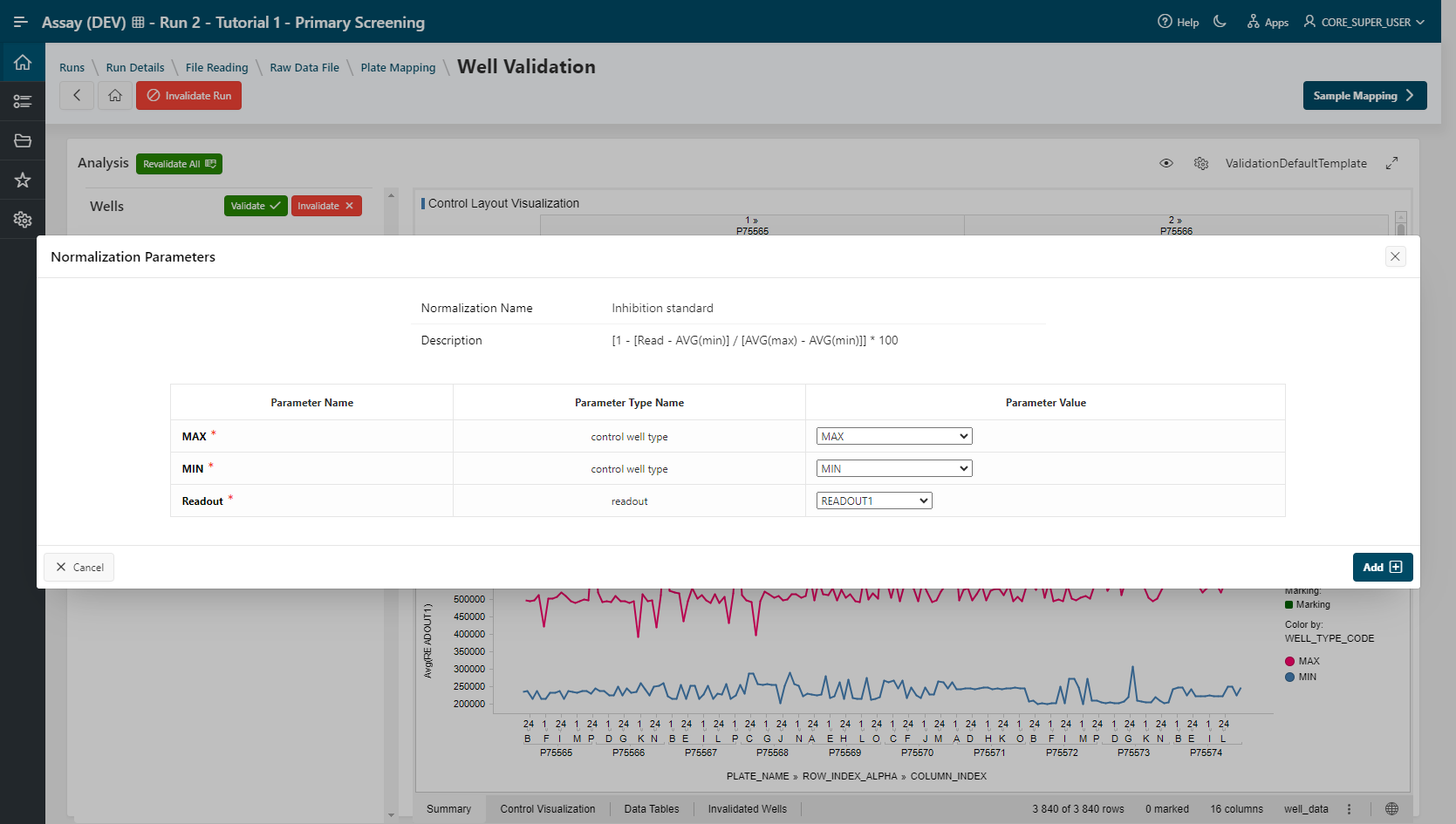 Well Validation step: Add normalization(s)
